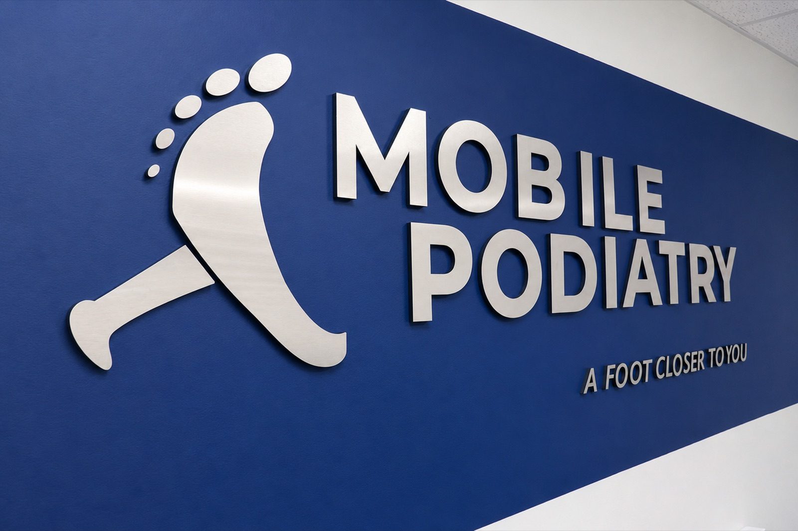Mobile Podiatry practice sign