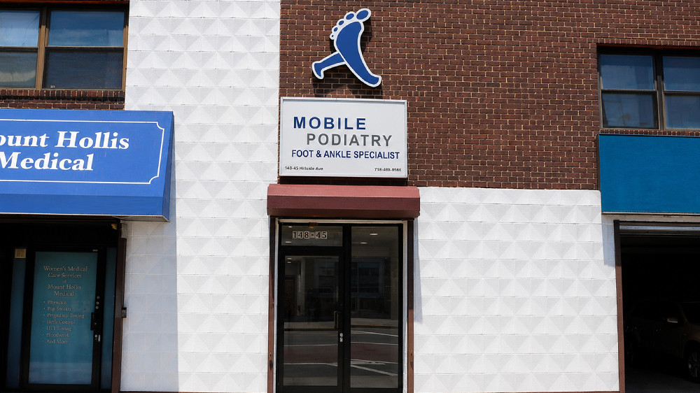 Mobile Podiatry Jamaica office at 148-45 Hillside Avenue