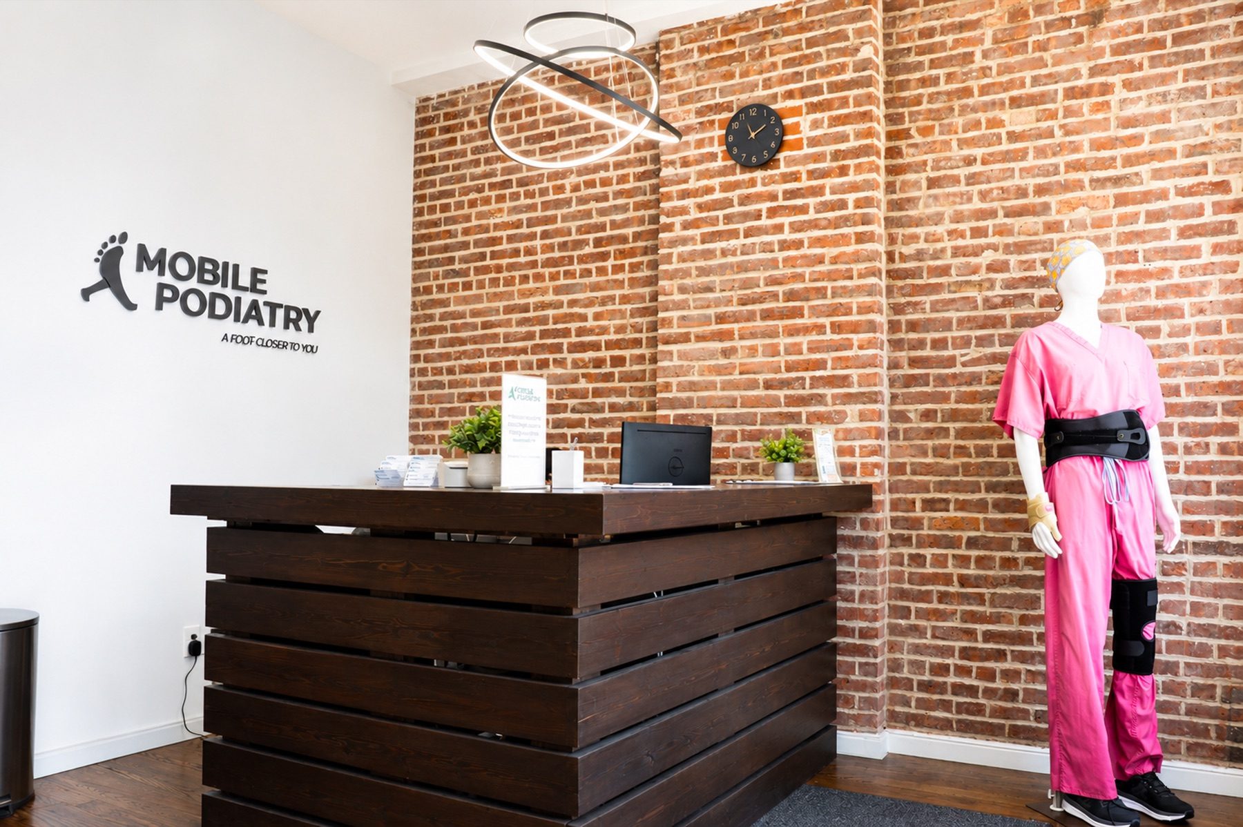 Reception at the Pitkin Avenue office